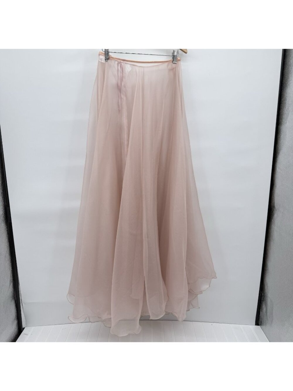 Pink Silk Organza Floor Length Ballet Dance Skirt Luckyleo Dancewear Flowy